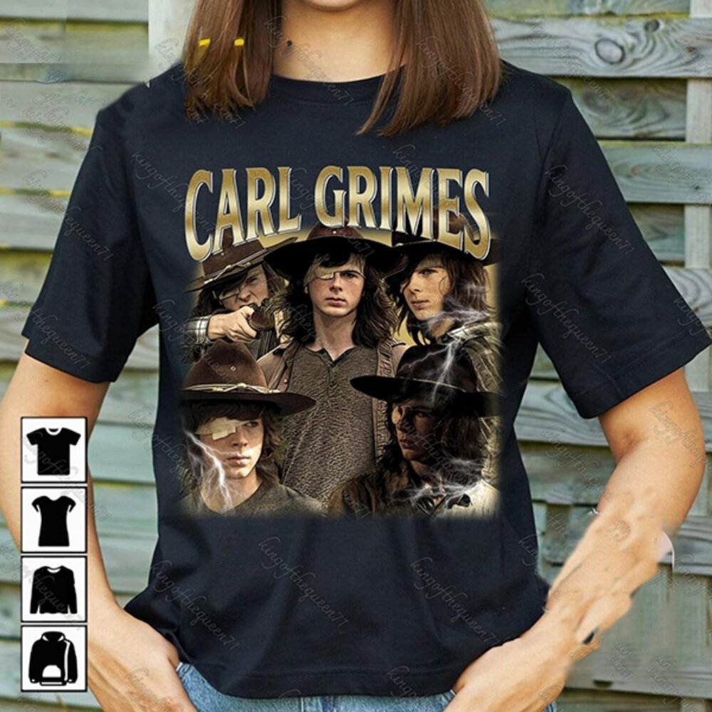 New Carl Grimes TWD T Shirt for Men and Women Rick Grimes Inspired Tee